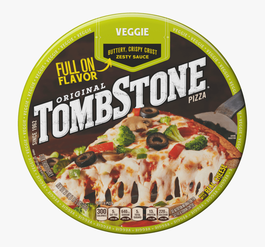 Tombstone Original Veggie Frozen Pizza 21 Oz - Tombstone 4 Meat Pizza, HD Png Download, Free Download