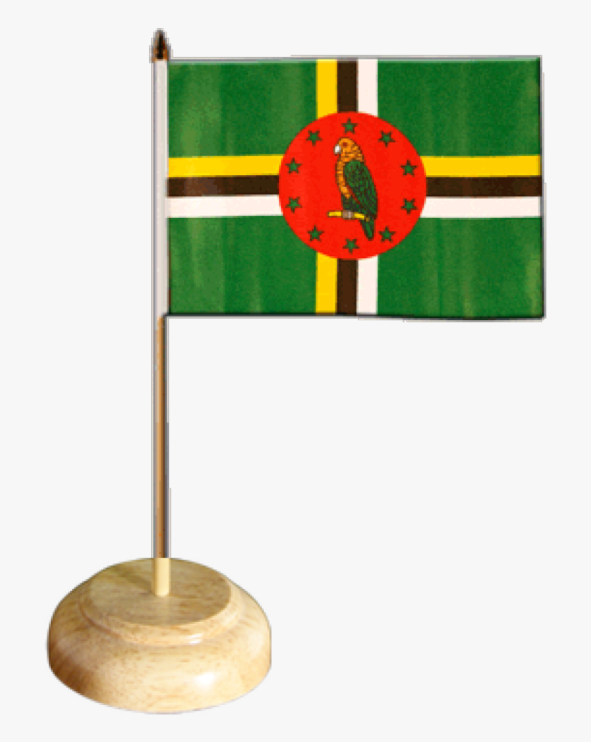 Dominica Table Flag - Dominica Flag, HD Png Download, Free Download