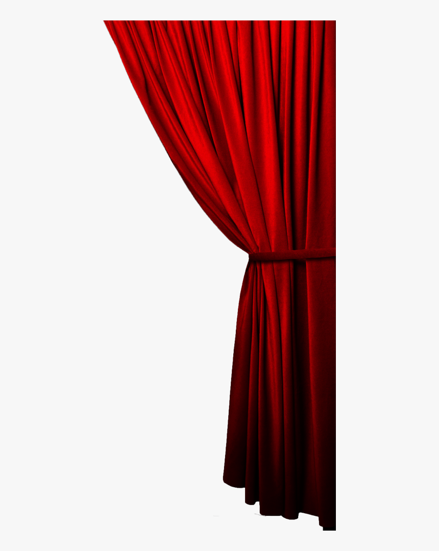 Curtain - Transparent Red Stage Curtains, HD Png Download, Free Download