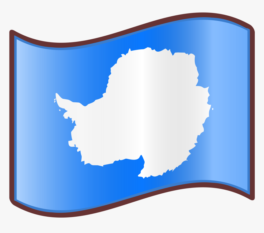 Bandera Del Polo Sur Clipart , Png Download - Antarctica Flag Moving Png, Transparent Png, Free Download