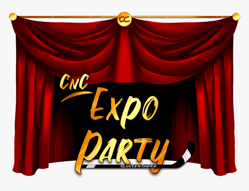 A Curtain Banner Reading "cnc Expo Party" - Stage, HD Png Download, Free Download
