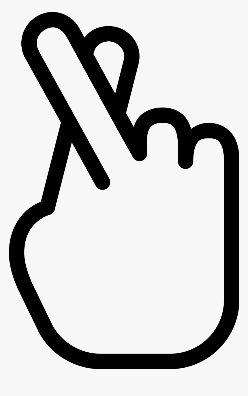 Ios Icon - Finger Crossed Clipart, HD Png Download, Free Download