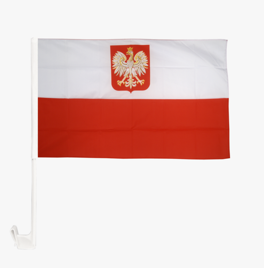 Poland With Eagle Car Flag - Flag, HD Png Download, Free Download