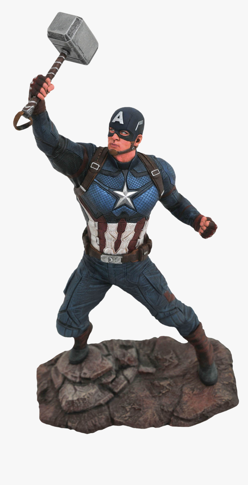 Captain America Marvel Gallery 9” Pvc Diorama Statue - Captain America Endgame Statue, HD Png Download, Free Download