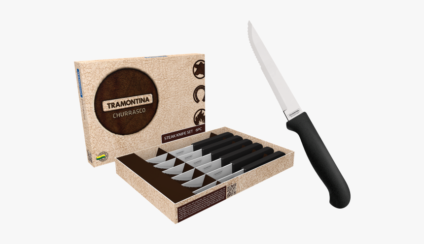 6pc New Condor Gaucho Plastic Steak Knife Set - Utility Knife, HD Png Download, Free Download
