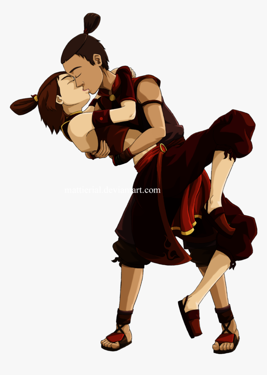 Aang Katara Avatar The - Sokka And Suki Png, Transparent Png, Free Download