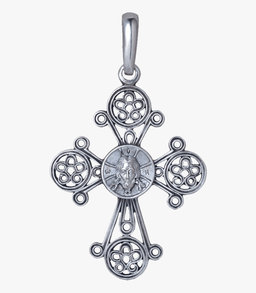 Russian Orthodox Silver Cross Pendant Image Of The - Locket, HD Png Download, Free Download