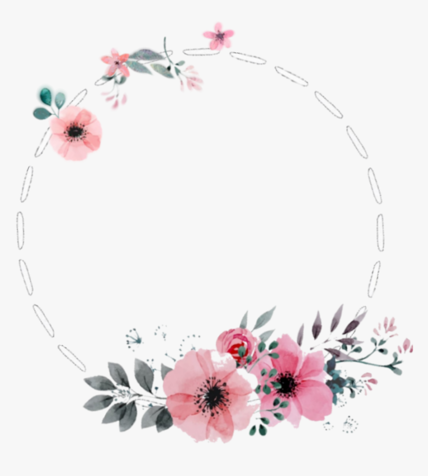 Clip Art Rosa Rose C Rculo - Circulo De Flores Png, Transparent Png, Free Download