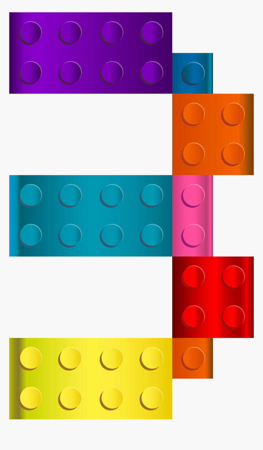 Lego Clipart Border - Lego Clipart Transparent Background Numbers, HD Png Download, Free Download