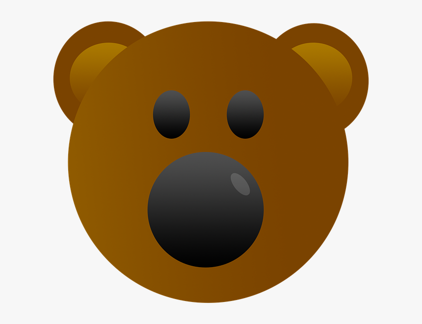 Bear, Emoji, Cute, Animal, Emotion, Head, Emoticon - Gambar Kepala Beruang Kartun, HD Png Download, Free Download