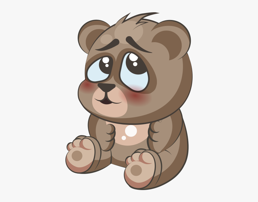 Clip Art Bear Emoji - Sad Teddy Bears Emojis, HD Png Download, Free Download