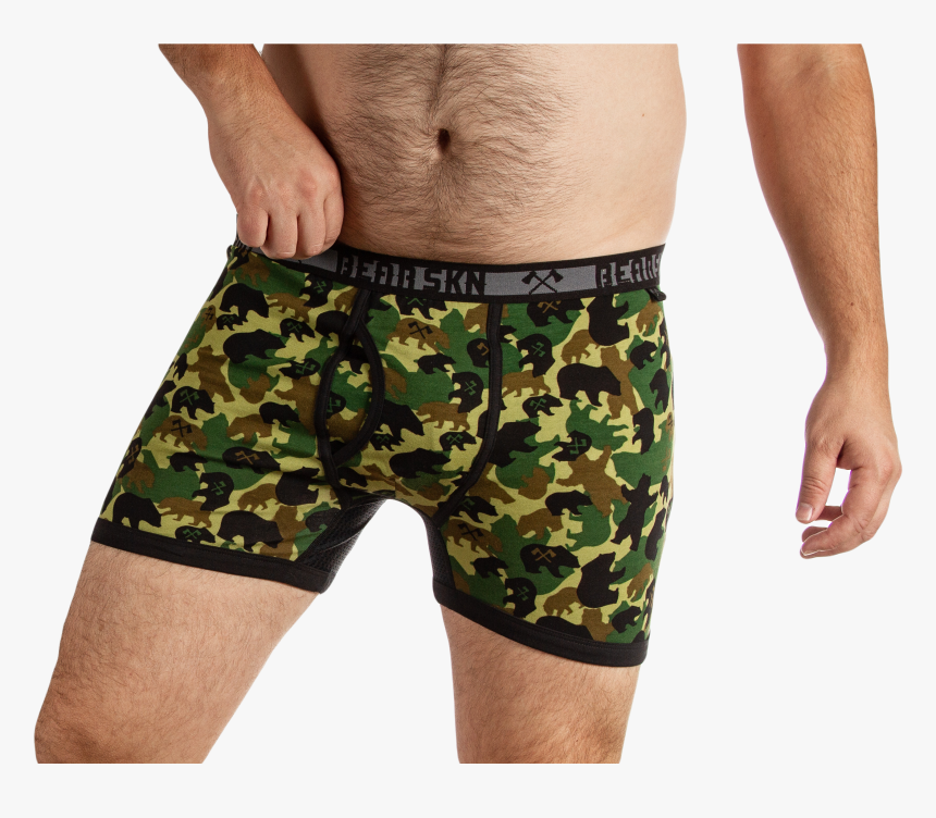 Woodland Bear Hunter Boxer - Camo Boxers, HD Png Download, Free Download
