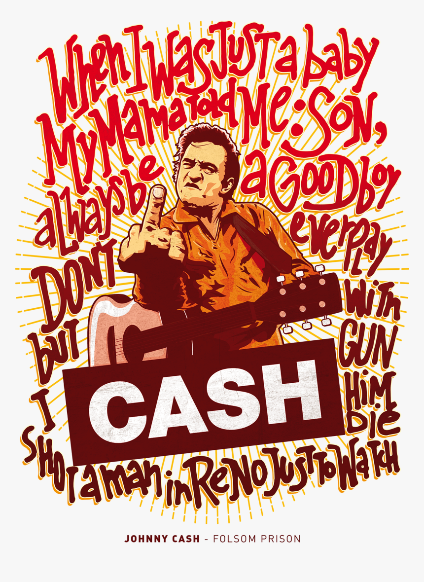 Johnny Cash Illustration, HD Png Download, Free Download