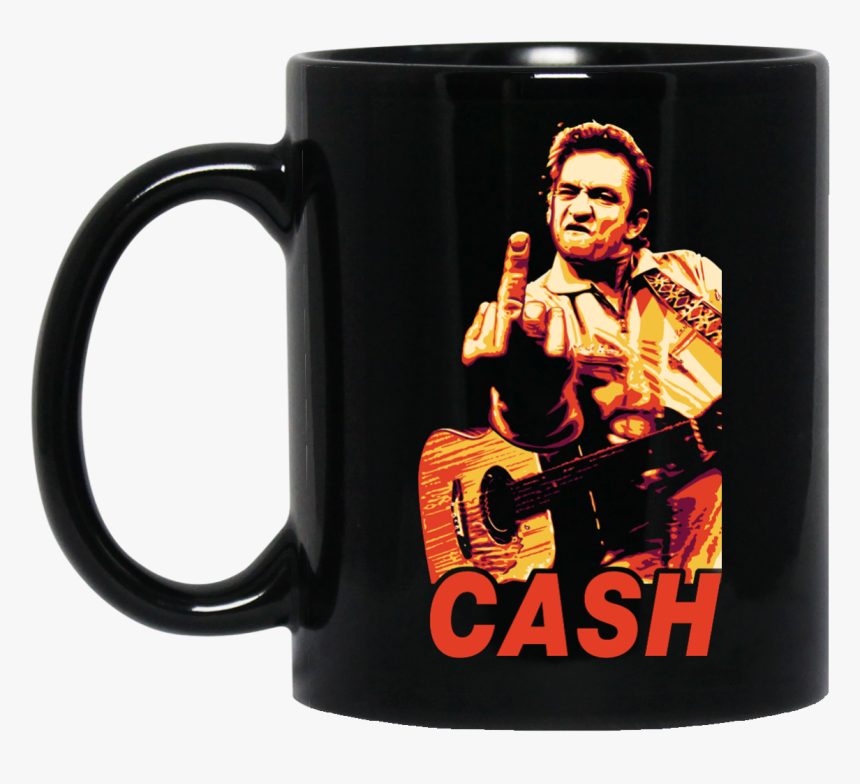 Johnny Cash Mug - Johnny Cash Middle Finger Poster, HD Png Download, Free Download