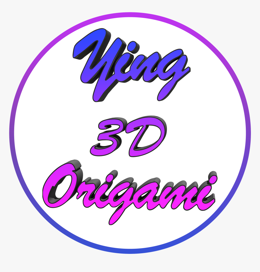 Logo Ying 3d Origami Comp - Circle, HD Png Download, Free Download