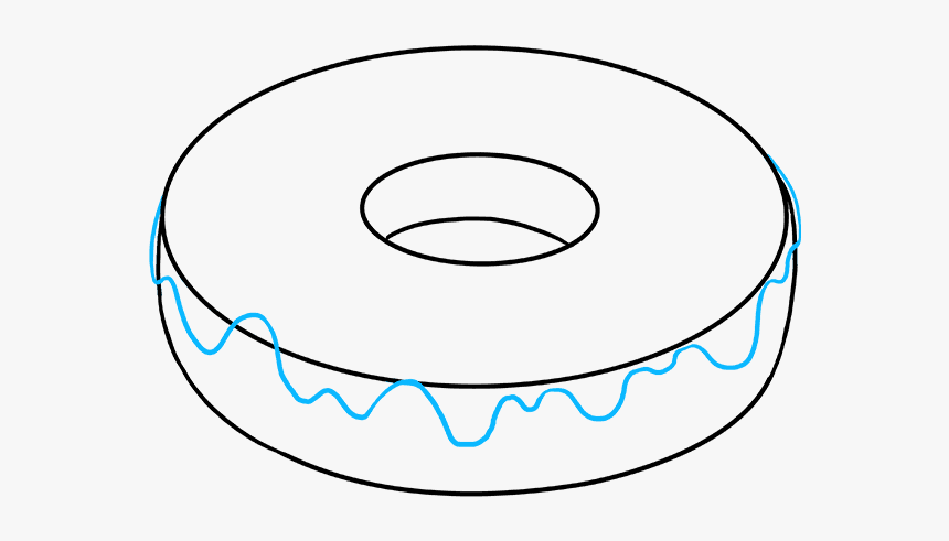 How To Draw Donut - Draw Donut, HD Png Download, Free Download