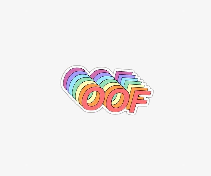 Clip Art Birthday S Aesthetictext Saesth - Oof Sticker, HD Png Download, Free Download