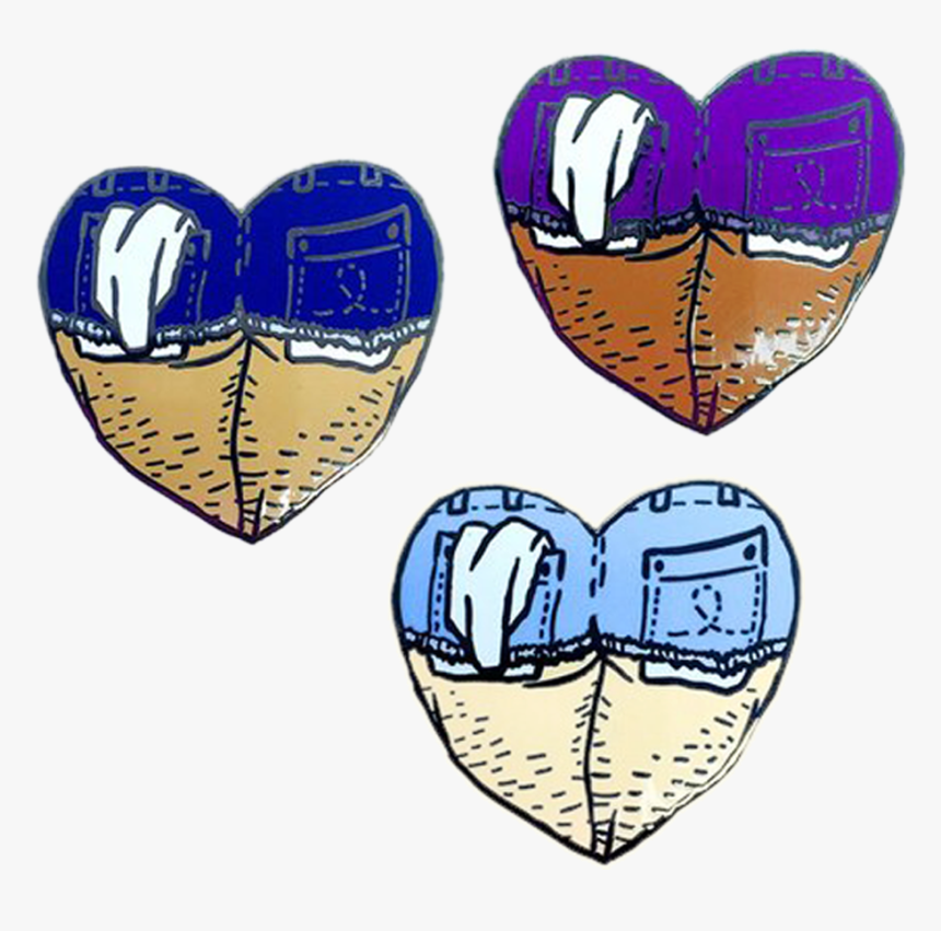 Butt Heart Cutoffs Pin, HD Png Download, Free Download