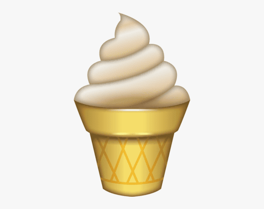 Ice Cream Emoji - Ice Cream Emoji Transparent, HD Png Download, Free Download