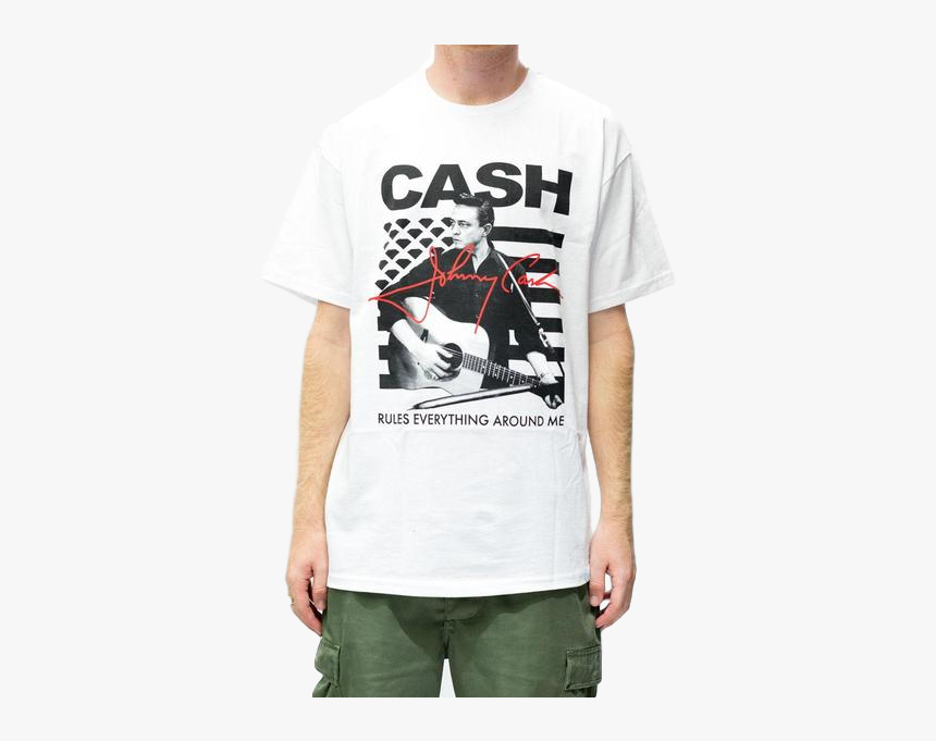 Diamond X Johnny Cash Cash Rules Tee White - Active Shirt, HD Png Download, Free Download