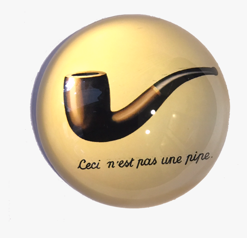 Magritte Ceci N"est Pas Une Pipe Surrealism Glass Dome - N Est Pas Une Pipe, HD Png Download, Free Download