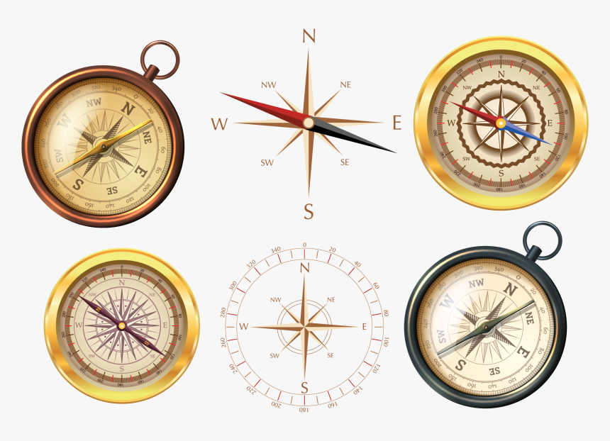 Middle Ages Compass Navigation - Middle Ages Medieval Compass, HD Png Download, Free Download