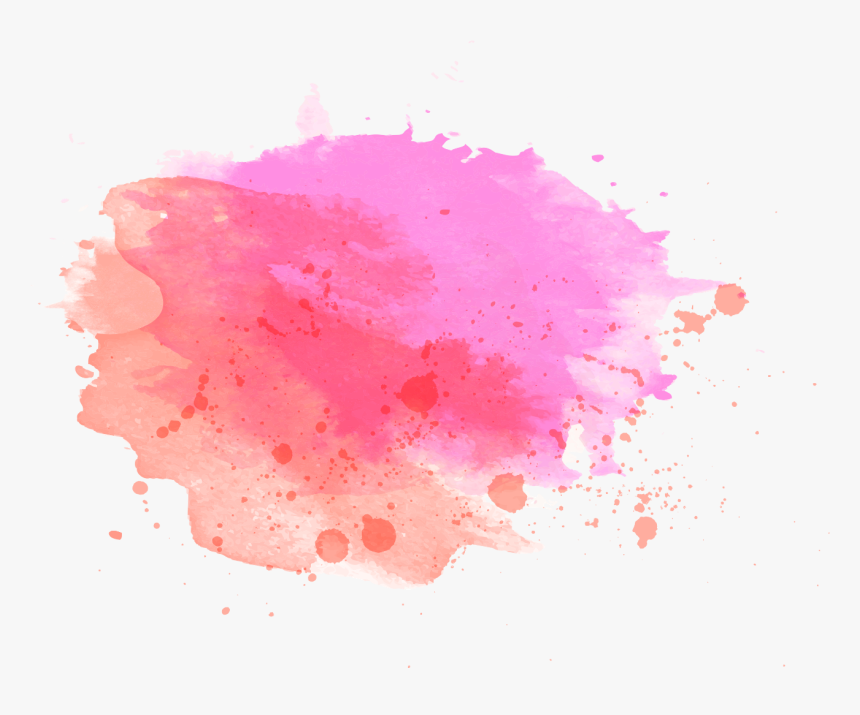 Paint Spot Png - Pink Watercolor Splash Png, Transparent Png, Free Download