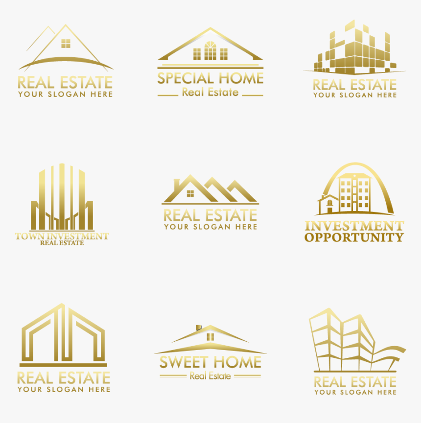 Real Graphic Estate House Design Logo Property Clipart - Real Estate Logo Png File, Transparent Png, Free Download