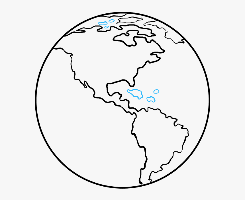 How To Draw Earth - Earth Drawing Png, Transparent Png, Free Download