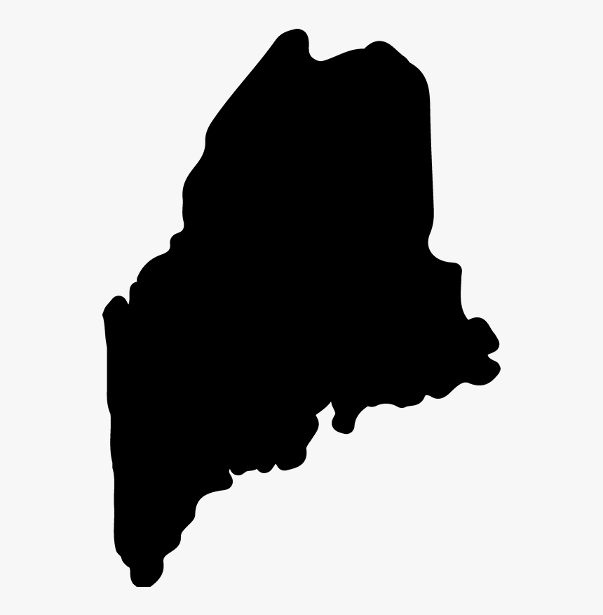 Transparent Maine State Shape , Transparent Cartoons - Maine Silhouette, HD Png Download, Free Download