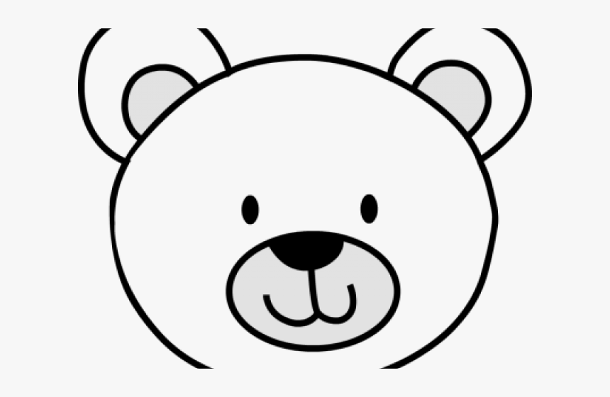 Simple Bear Face Drawing, HD Png Download, Free Download
