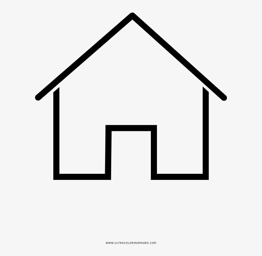 House Coloring Drawing Book Home Free Png Hq Clipart - House, Transparent Png, Free Download