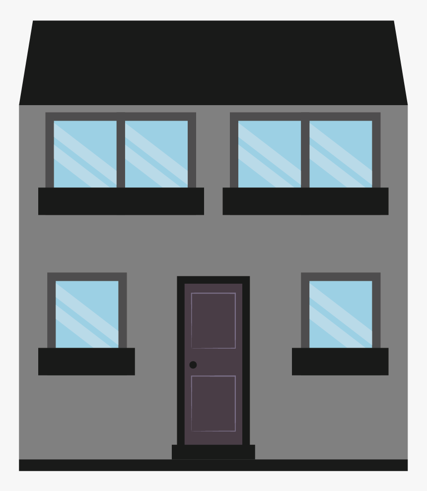 House Houses Drawing Home Hd Image Free Png Clipart - Square House Clip Art, Transparent Png, Free Download