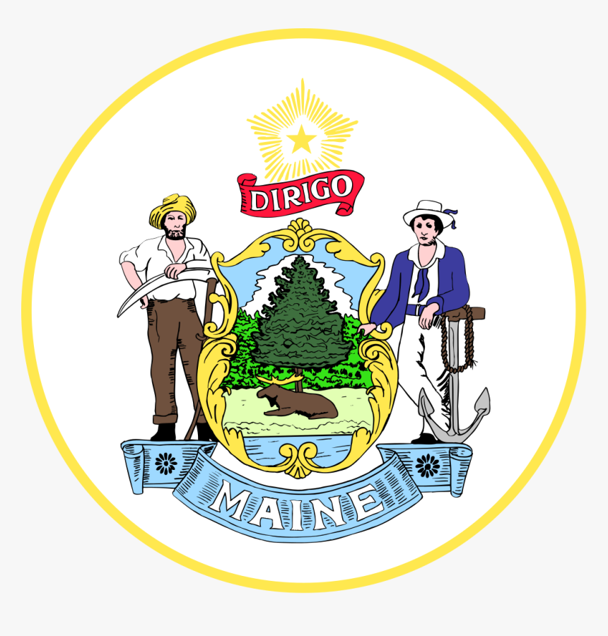 Maine State Seal, HD Png Download, Free Download