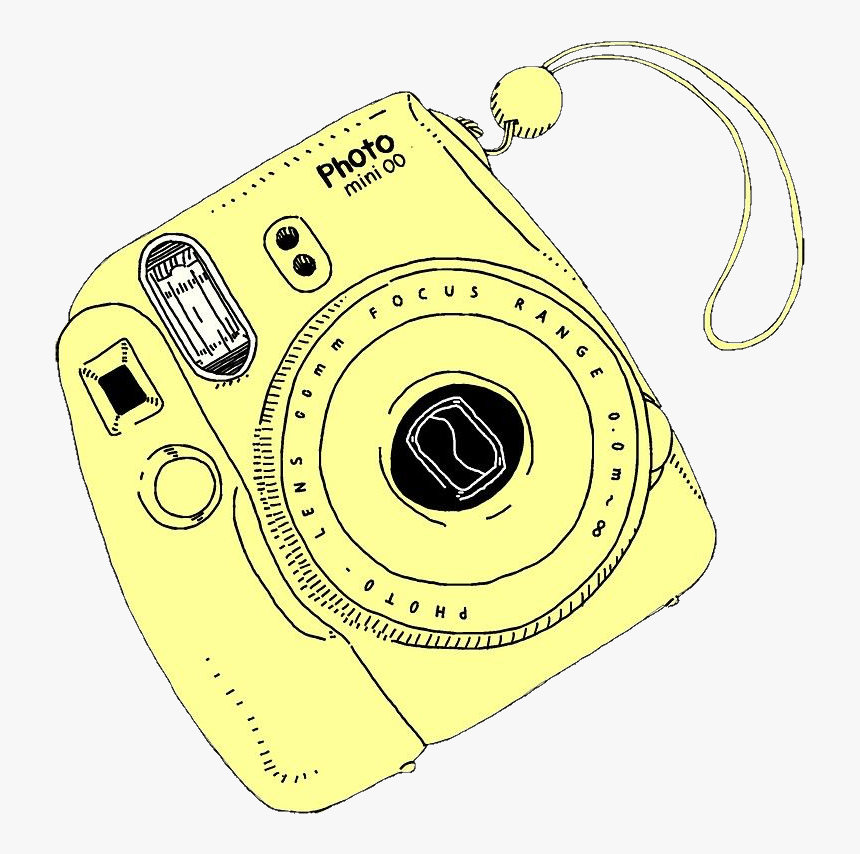 #remixit #remix #polaroid #yellow #kawaii #yellow #aesthetic - Trending Redbubble Stickers, HD Png Download, Free Download