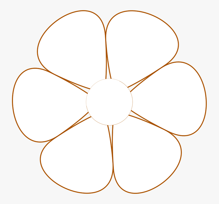 Flower, Spring, Daisy, Outline - Clip Art, HD Png Download, Free Download