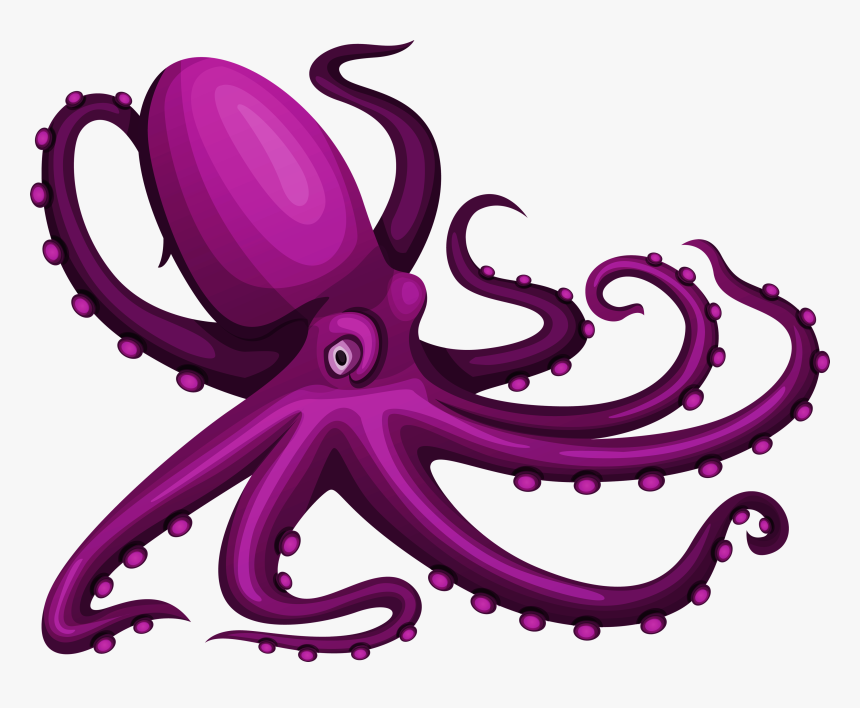 Pin By Valentina On - Transparent Purple Octopus, HD Png Download, Free Download