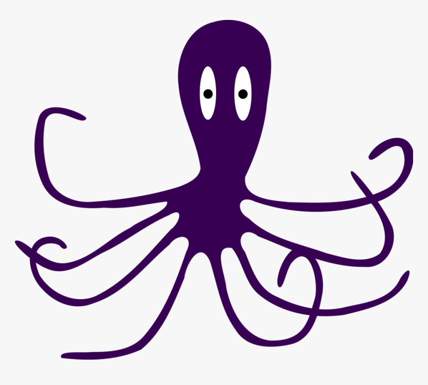 Octopus Clip Art - Purple Octopus Clipart, HD Png Download, Free Download