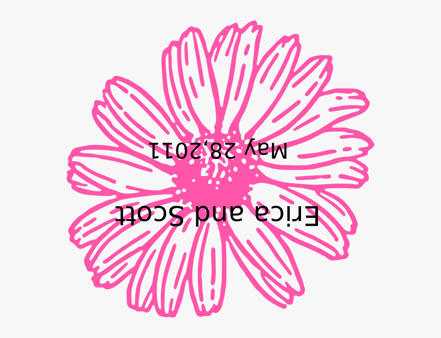 White Outline Flower Clipart, HD Png Download, Free Download