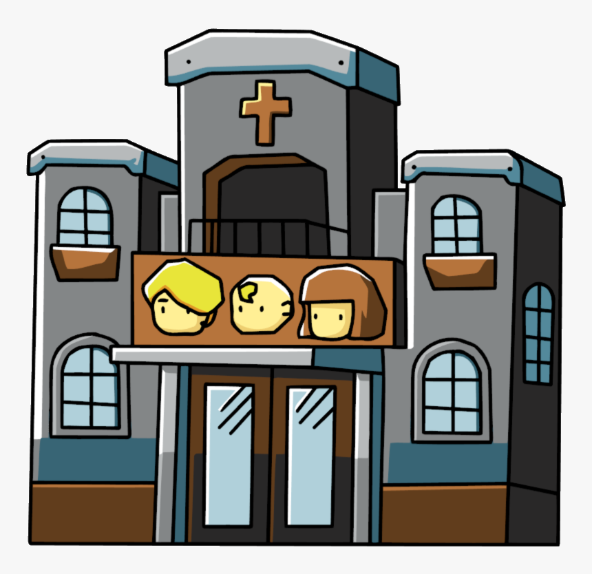 Buildings Clipart Comic Book - Orphanage Building Orphanage Cartoon, HD Png Download, Free Download
