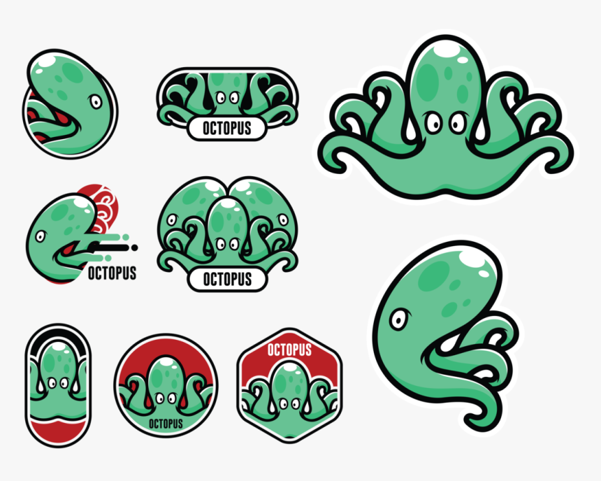 Cartoon Octopus Vector - Octopus Vector, HD Png Download, Free Download