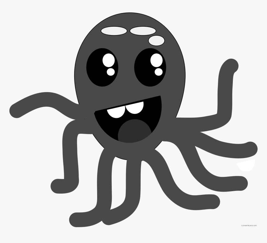 Transparent Octopus Clipart Black And White - Octopus, HD Png Download, Free Download
