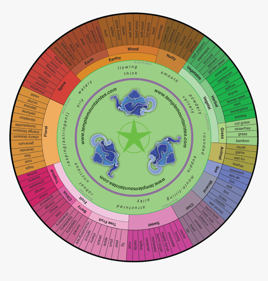 Tea Flavor Wheel, HD Png Download, Free Download