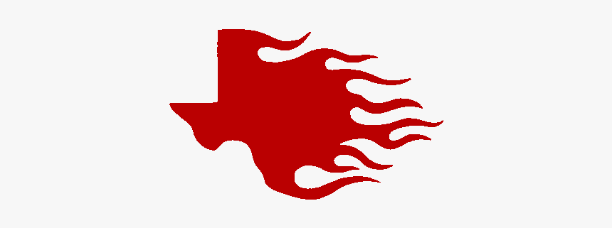 Red Texas Flame 4 X 2 1/2 - Texas Star, HD Png Download, Free Download