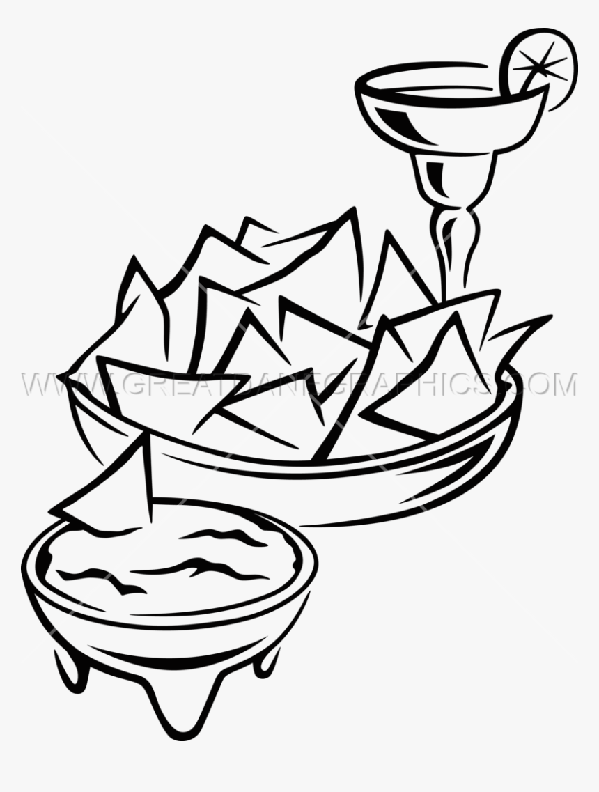 Illustration, Drawing, Plant, Transparent Png Image - Easy Chips And Salsa Drawing, Png Download, Free Download