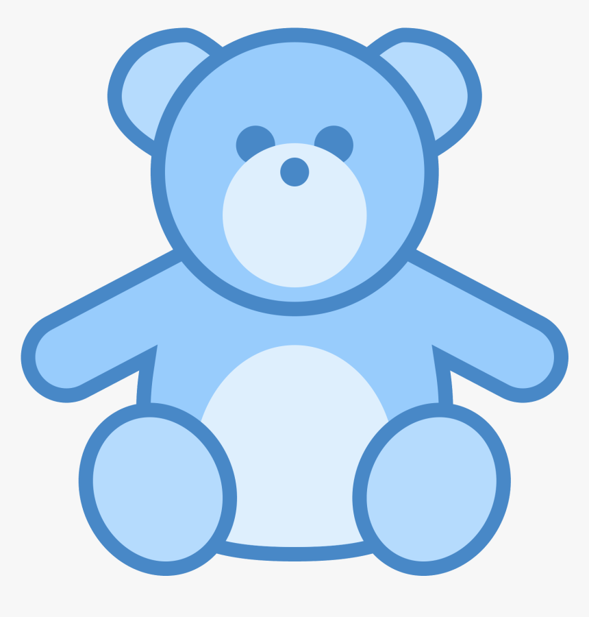 Teddy Bear Icon - Blue Teddy Bear Png Blue, Transparent Png, Free Download
