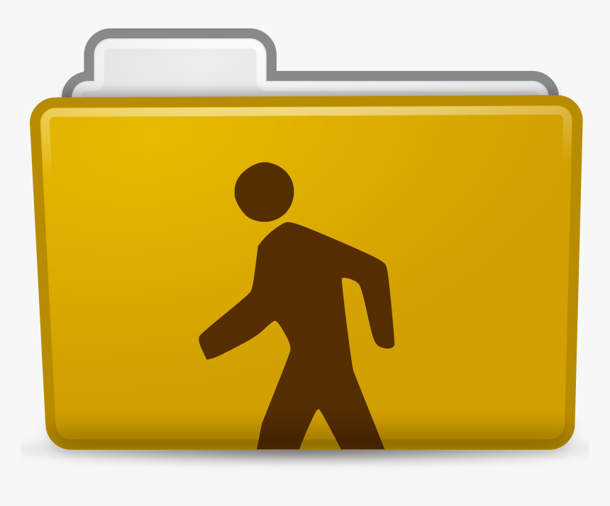 Transparent File Folder Icon Png - Pedestrian Crossing Sign Philippines, Png Download, Free Download