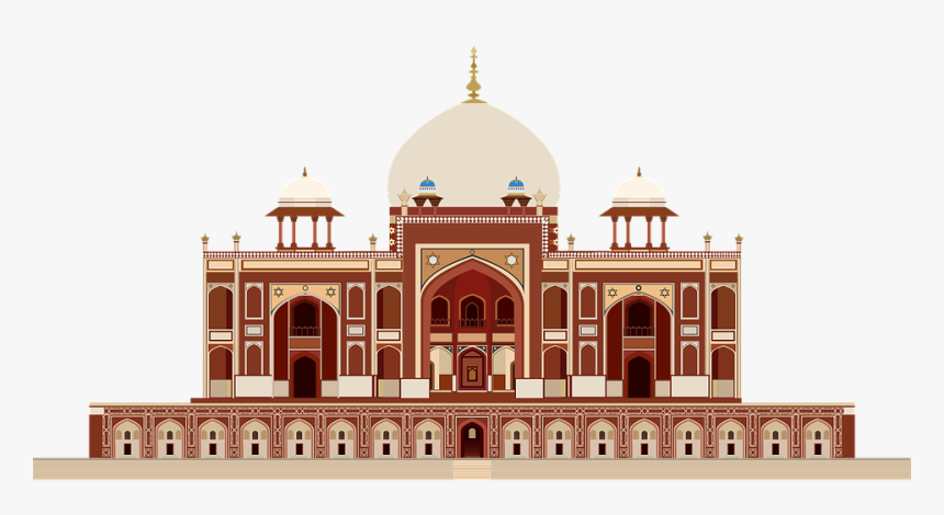 Graphic, Humayun"s Tomb, Mughal Architecture, India - Mughal Architecture Vector, HD Png Download, Free Download