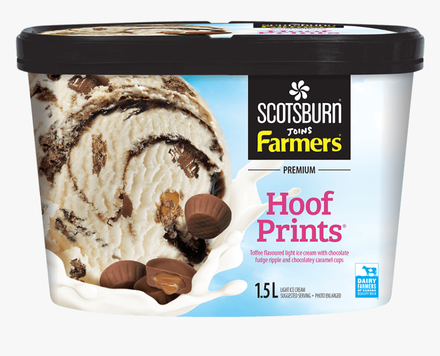 Hoof Prints ®, Premium, Ice Cream - Frozen Yogurt Scotsburn, HD Png Download, Free Download