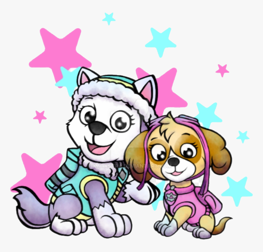 Paw Patrol Miguel-mickey Girls By Katastra Skye And - Everest Paw Patrol Ar...